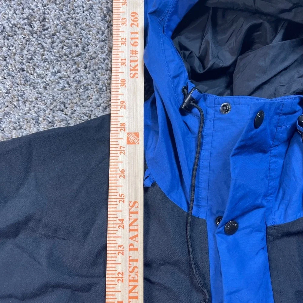 The North Face‎ Gore-Tex Hooded Jacket Men's Medium Blue Black Waterproof Shell
